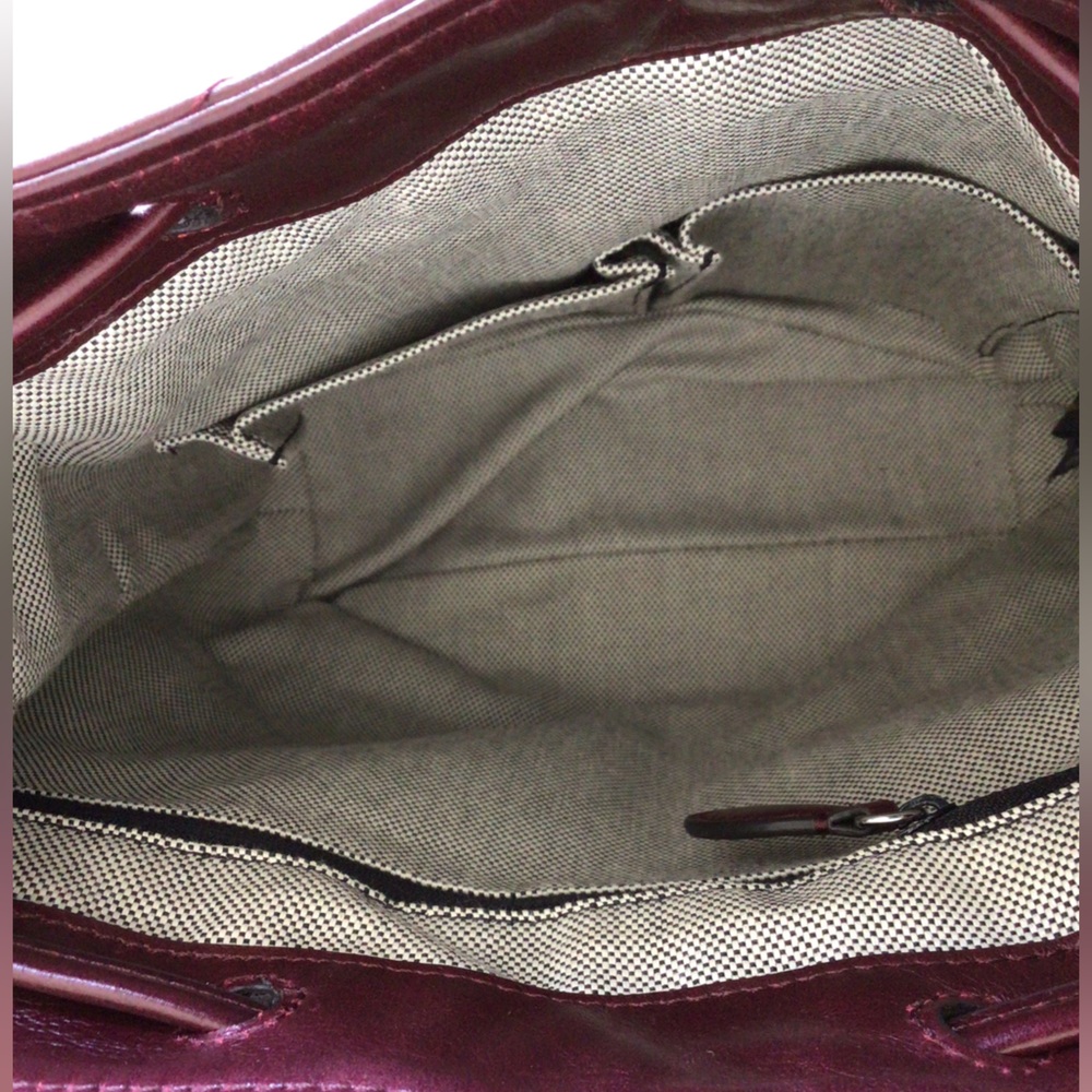 Rebecca Minkoff EDIE Burgundy Quilted Leather Backpack Bag - Picture 8 of 9